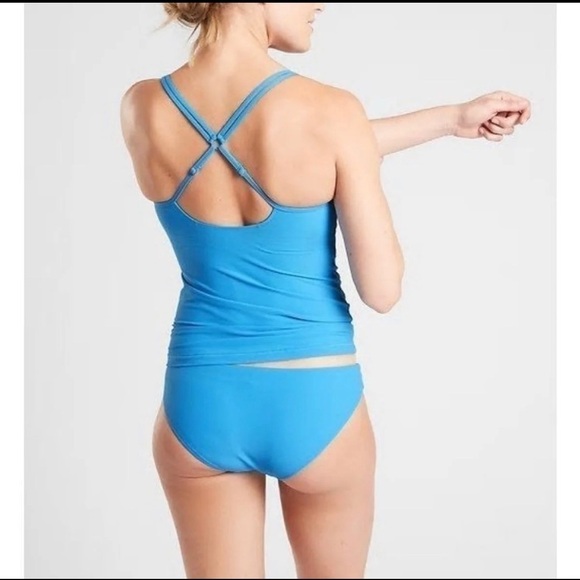 Athleta Cloudbreak Rib Bra-Sized Tankini 34D/DD -214 - Picture 5 of 11